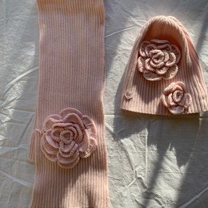 Lili Gaufrette Knit scarf and hat